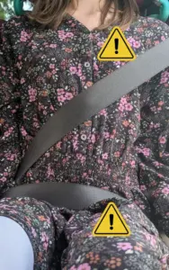 Doppelt falscher Gurtverlauf beim Kindersitz